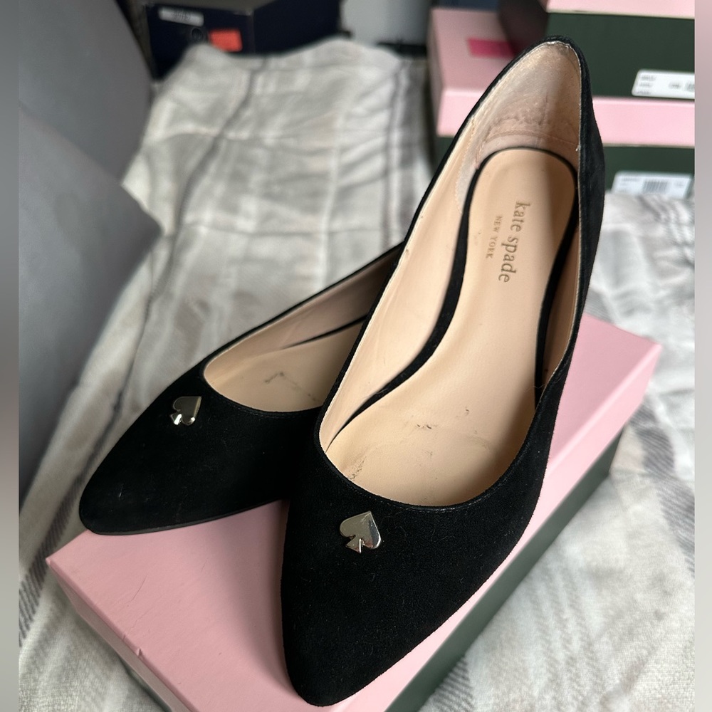 Black Pointed Kate Spade Flat